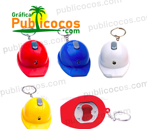 llaveros casco publicitarios